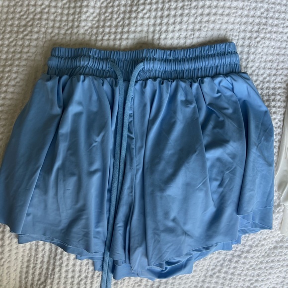 Amazon Women's Athletic Shorts in Blue and White - Picture 4 of 9